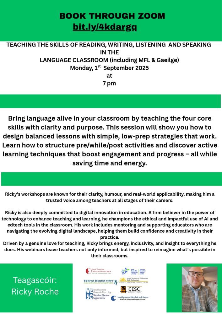 1st september 2025 teaching the skills of reading writing listening and speaking