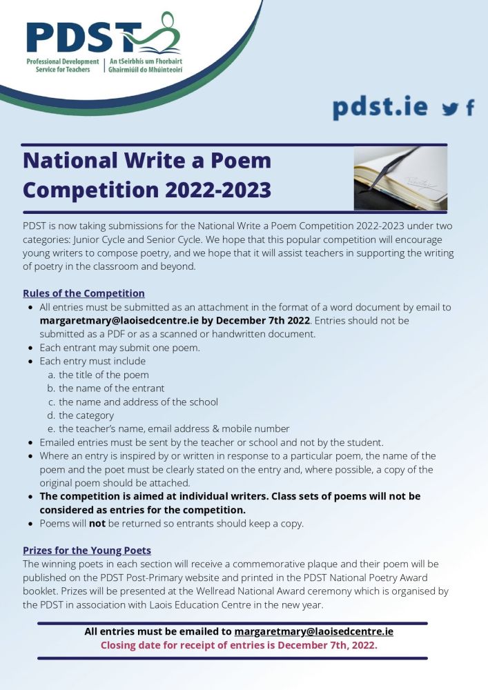 Write a Poem Competition 2023 JPEG