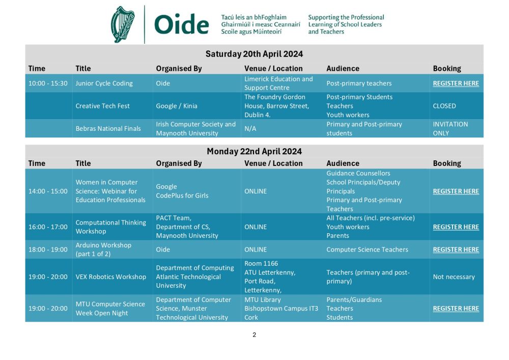 computer science week programme of events page 0002