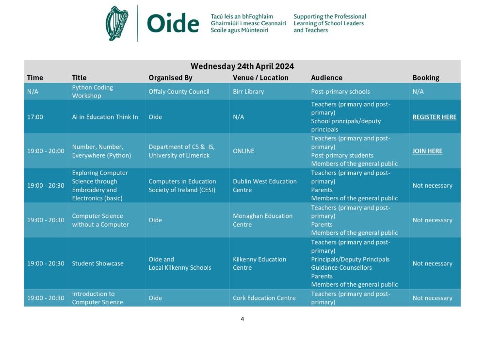 computer science week programme of events page 0004