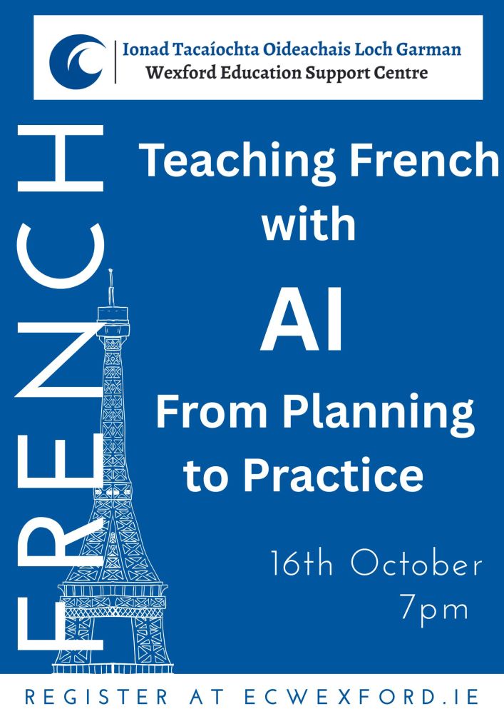 teachinf french with ai 16th oct poster
