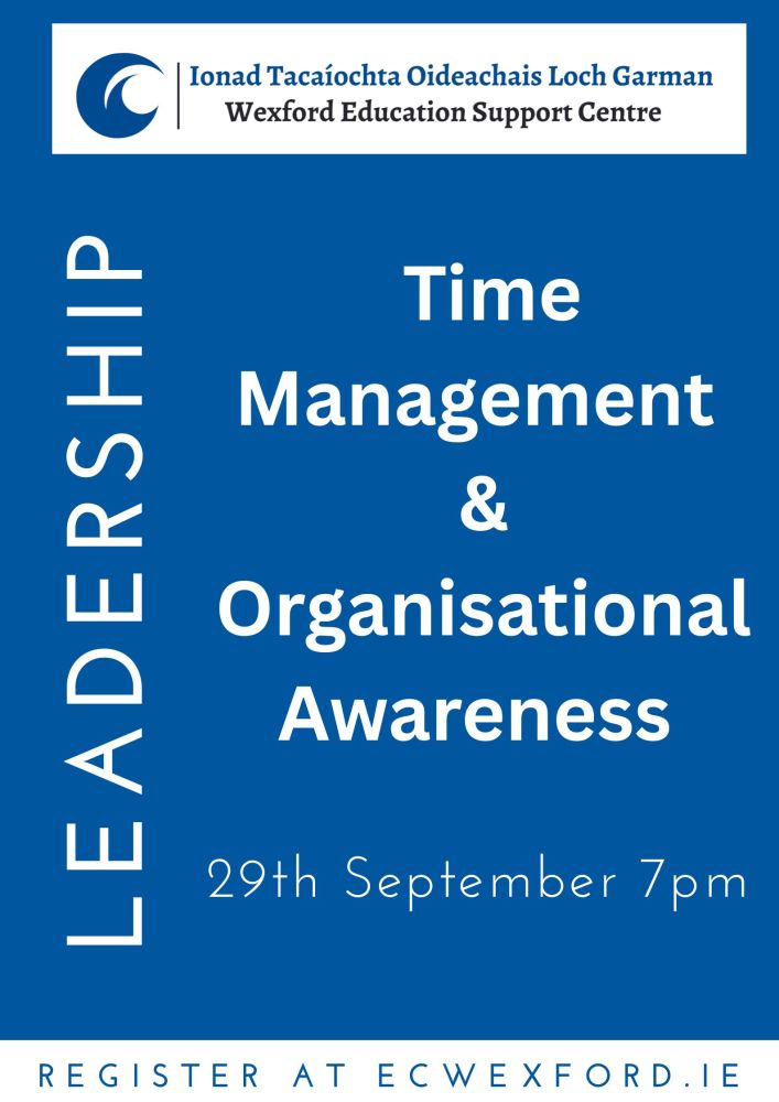 time management 29 sept poster