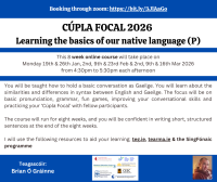 Cúpla Focal-Learning the Basics of our Native Language (P)