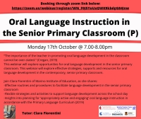Oral Language Instruction in the Senior Primary Classroom