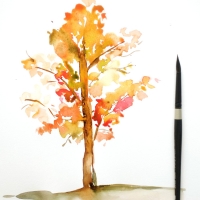 Halloween/Autumn Themed Watercolour Painting Class