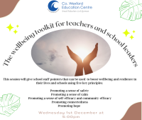 Wellbeing Wednesdays-  The Wellbeing Toolkit for Teachers and School Leaders