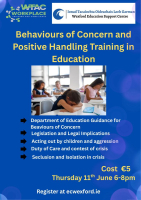 Behaviours of Concern and Positive Handling Training in Education