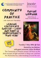 English Community of Practice - The Comparative Study, with guest presenter Frances Rocks