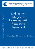 Linking the Stages of Learning with Formative Assessment.