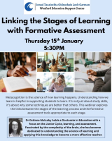Linking the Stages of Learning with Formative Assessment.