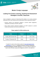 Leading 21st Century Learning, Teaching and Assessment Strategies in the MFL Classroom