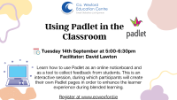 Using Padlet in the Classroom