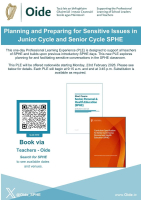 2026 Planning and Preparing for Sensitive Issues in Junior Cycle and Senior Cycle SPHE. English-medium PLE