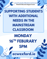 Supporting Students with Additional Needs in the mainstream classroom (P)