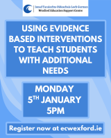 Using evidence-based interventions to teach students with Additional Needs (P)