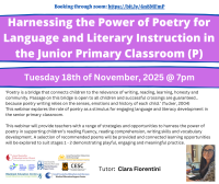 Harnessing the Power of Poetry for Language and Literary Instruction in the Junior Primary Classroom